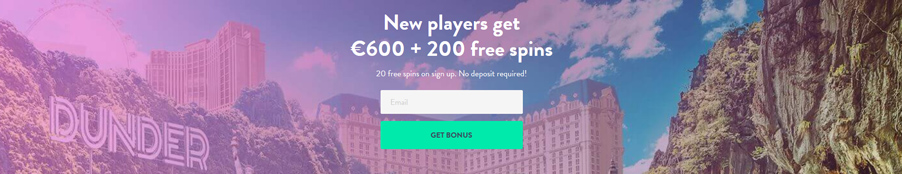 Dunder Casino Bonus